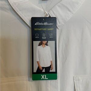Eddie Bauer Crisp White Departure Shirt